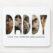 DADDY Foto-Buchstaben Mousepad (Vorne)