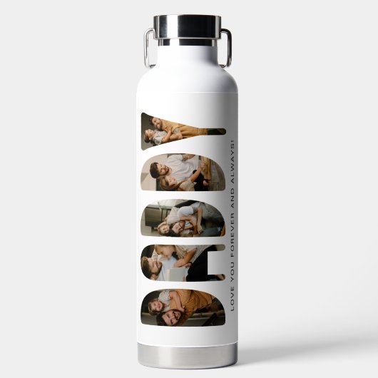DADDY Foto-Buchstaben Trinkflasche (Vorderseite)