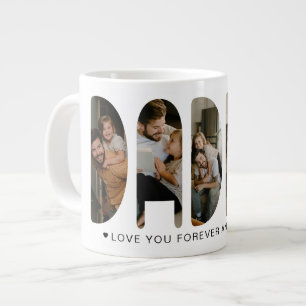 DADDY Foto-Buchstaben Vatertag Riesiger Kaffee Jumbo-Tasse
