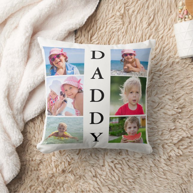 Daddy Foto Collage Kissen (Decke)
