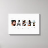 Daddy Foto Collage Leinwand (Vorderseite)
