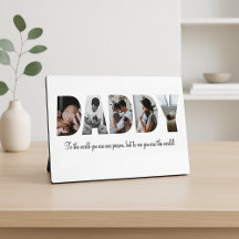 Daddy Foto Collage Plaque für Vatertag