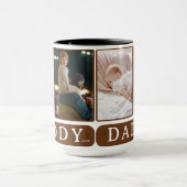 Daddy Foto Collage Tasse - Custom Vatertag Geschen (Zentrum)