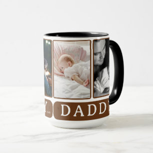 Daddy Foto Collage Tasse - Custom Vatertag Geschen