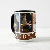 Daddy Foto Collage Tasse - Custom Vatertag Geschen (Vorderseite Links)