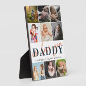 Daddy Foto Collage Typografie Fotoplatte (Seite)