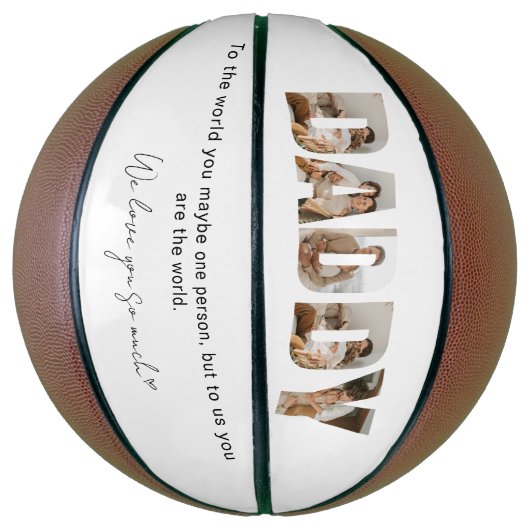 Daddy Foto Collage Vatertag Basketball (Vertikal)