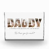 Daddy Foto Collage Vatertag Foto Blocks (Vorderseite)