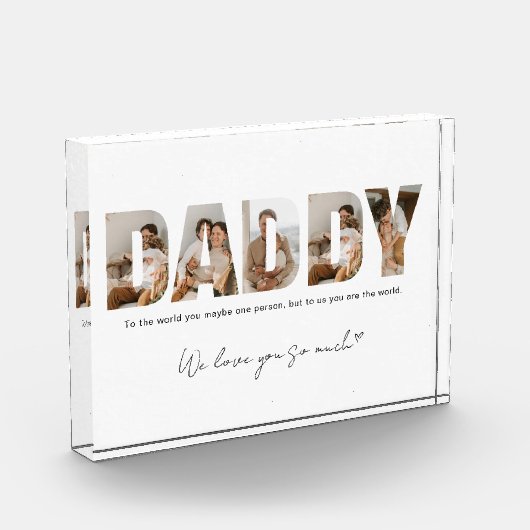 Daddy Foto Collage Vatertag Foto Blocks (Links)