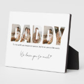 Daddy Foto Collage Vatertag Fotoplatte (Seite)