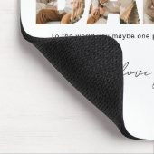 Daddy Foto Collage Vatertag Mousepad (Ecke)