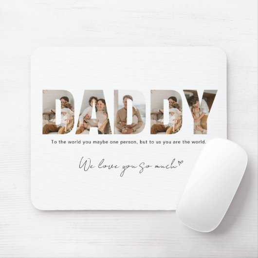 Daddy Foto Collage Vatertag Mousepad (Mit Mouse)
