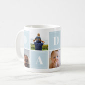 Daddy Foto Collage Vathers Day Kaffeetasse (Vorderseite Links)