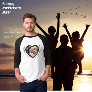 Daddy Foto Heart Shape T-Shirt