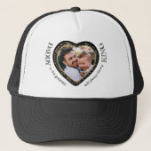 Daddy Foto Heart Shape Trucker Hat Truckerkappe (Vorderseite)