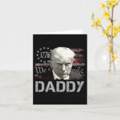 Daddy Funny Daddy Trump Karte (Gelbe Blume)
