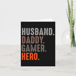 Daddy Gamer Hero - Esport Lover - Videospiel Karte