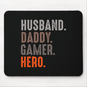 Daddy Gamer Hero - Esport Lover - Videospiel Mousepad