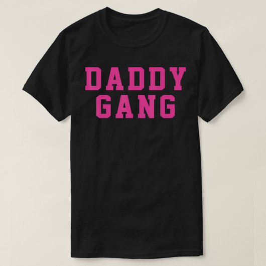 Daddy Gang Pink Crew T-Shirt (Design vorne)