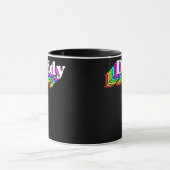 Daddy Gay Daddy Bear Retro LGBT Rainbow LGBTQ Tasse (Zentrum)