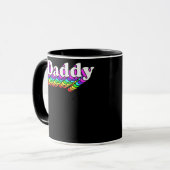 Daddy Gay Daddy Bear Retro LGBT Rainbow LGBTQ Tasse (Vorderseite Links)