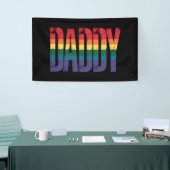 Daddy Gay Pride Monat LGBTQ Vathers Day Rainbow Banner (Messeveranstaltung)