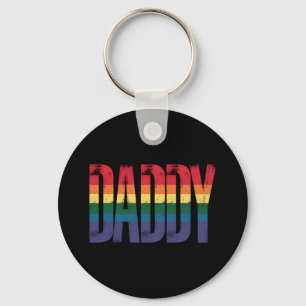 Daddy Gay Pride Monat LGBTQ Vathers Day Rainbow Schlüsselanhänger