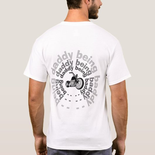 Daddy Geometric, Chopper "Daddy Being Baddy" T-Shirt (Rückseite)