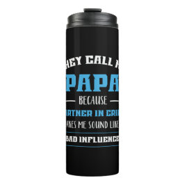 Daddy Geschenk, das sie mich Papa nennen Thermosbecher