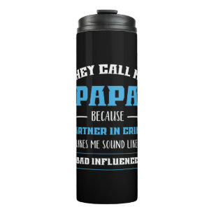Daddy Geschenk, das sie mich Papa nennen Thermosbecher