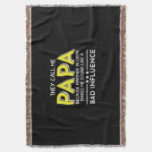 Daddy Geschenk, das sie mich Papas nennen Decke (Vorderseite Vertikal)