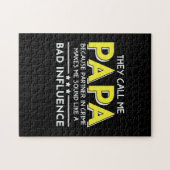 Daddy Geschenk, das sie mich Papas nennen Puzzle (Horizontal)