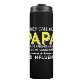 Daddy Geschenk, das sie mich Papas nennen Thermosbecher