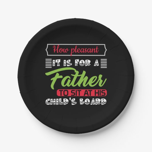 Daddy Geschenk ist es für einen Vater Pappteller (Vorderseite)
