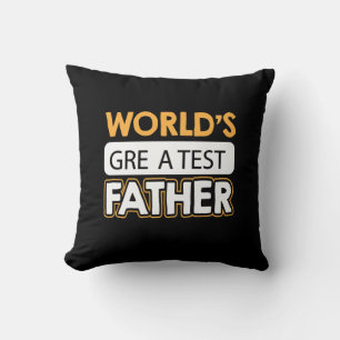 Daddy gibt dem größten Vater der Welt ein Geschenk Kissen