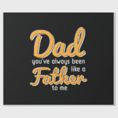 Daddy gibt Vater zu mir Geschenkpapier (Flach)