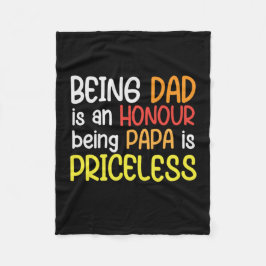Daddy Gift als Vater ist Papa Fleecedecke