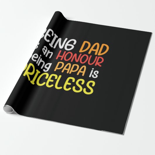 Daddy Gift als Vater ist Papa Geschenkpapier (Ungerollt)