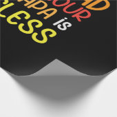 Daddy Gift als Vater ist Papa Geschenkpapier (Ecke)