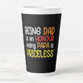 Daddy Gift als Vater ist Papa Milchtasse (Vorderseite)