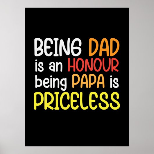 Daddy Gift als Vater ist Papa Poster (Vorne)