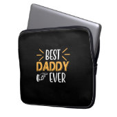 Daddy Gift Best Daddy Ever Laptopschutzhülle (Vorderseite Links)