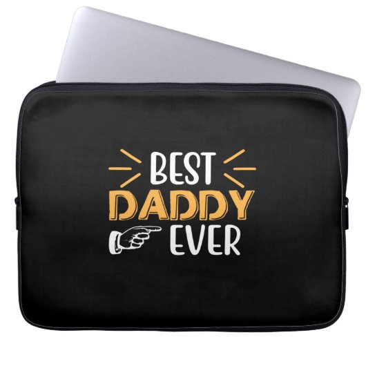 Daddy Gift Best Daddy Ever Laptopschutzhülle (Vorderseite)