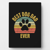 Daddy Gift Best Dog Vater je Fotoplatte (Vorderseite)