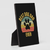 Daddy Gift Best Dog Vater je Fotoplatte (Seite)