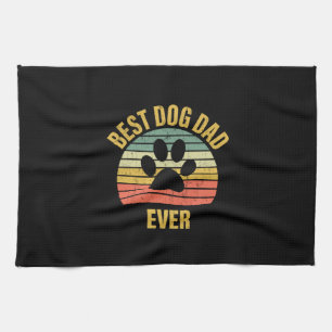 Daddy Gift Best Dog Vater je Geschirrtuch
