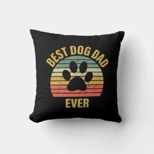 Daddy Gift Best Dog Vater je Kissen