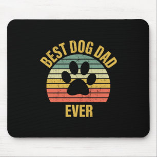 Daddy Gift Best Dog Vater je Mousepad