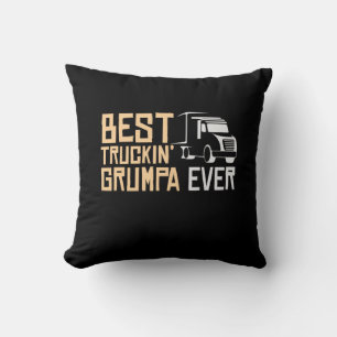 Daddy Gift Best Truckin Grumpa je Kissen