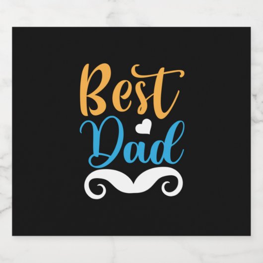Daddy Gift Best Vater Bierflaschenetikett (Einzelnes Label)